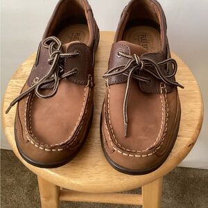 Men's Brown Leather Boat Shoes